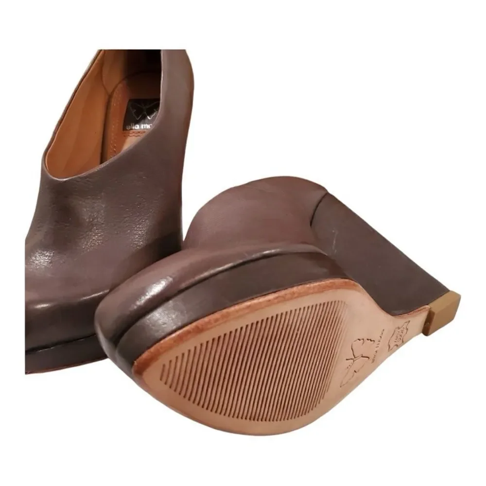 Ella Moss Wedges Brown 7